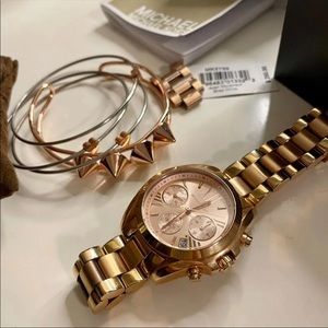 MICHAEL KORS Bradshaw Chronograph Rose Watch MK5799